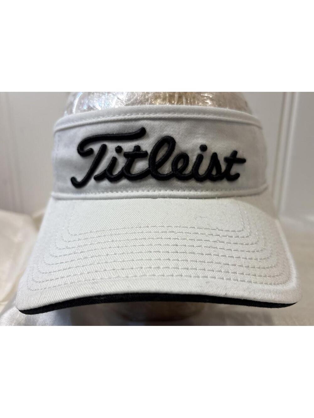 Titleist Golf Tour FJ ProV1 Low Profile Visor Foot Joy White & Black Great Con.